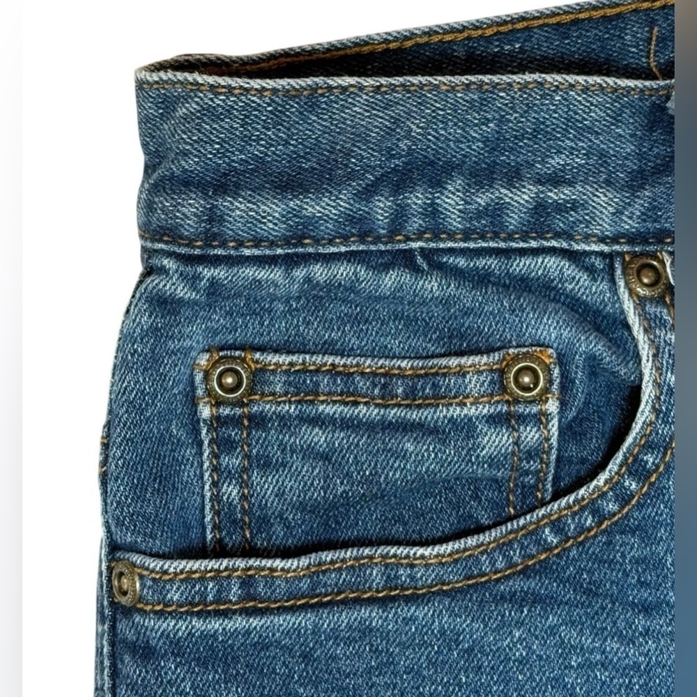 The Territory Ahead Jeans Women 16 Blue Straight High Rise Cropped 33x26.5 - Picture 4 of 6